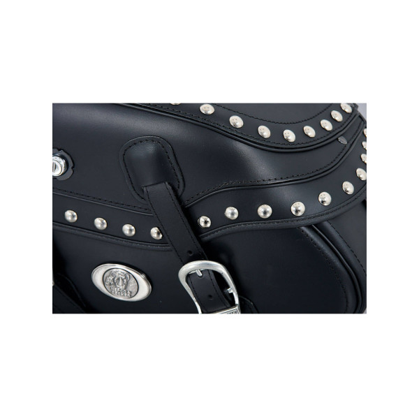 Ліва шкіряна сумка Buffalo Big Custom Hepco&Becker (об'єм: 27L) чорна