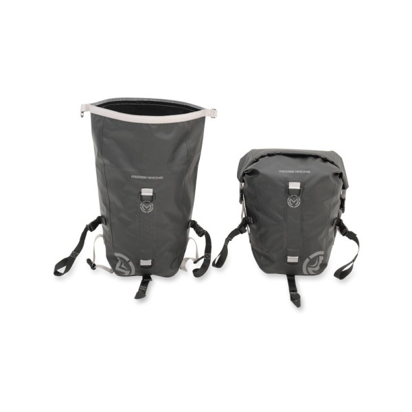 Бокові текстильні сумки Moose Racing ADV1 Dry чорні об'єм: 2 x 20 л