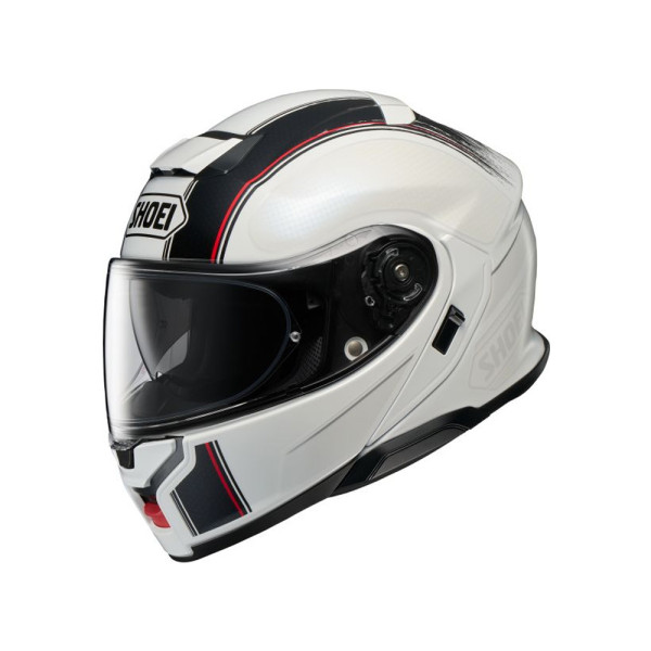 Комплект: шолом з підборіддям Shoei Neotec 3 Satori TC-6 біло-чорний + спеціалізований мотоінтерком Sena SRL 3