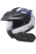 Комплект: шолом щелепний Schuberth E2 Atlas біло-синій + спеціальний мотоінтерком Schuberth SC2