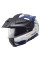 Комплект: шолом щелепний Schuberth E2 Atlas біло-синій + спеціальний мотоінтерком Schuberth SC2