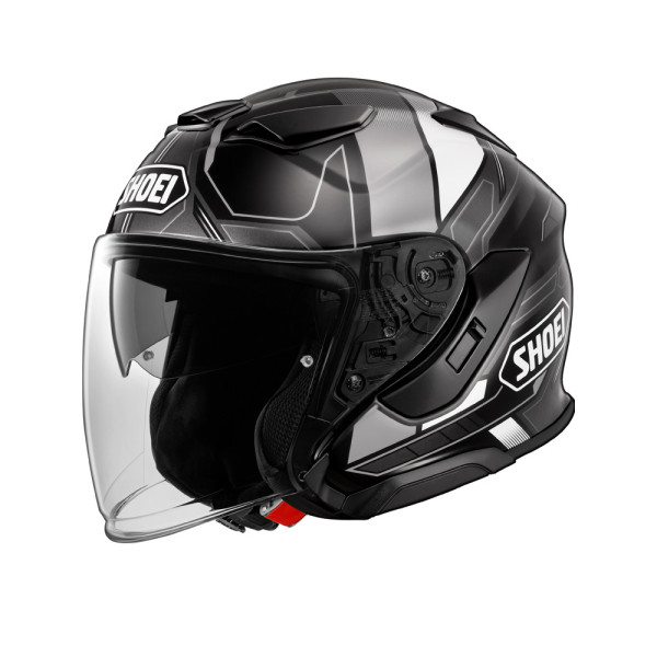 Комплект: відкритий шолом Shoei J-Cruise 3 Whizzy TC-5 + спеціалізований мотоінтерком Sena SRL 3