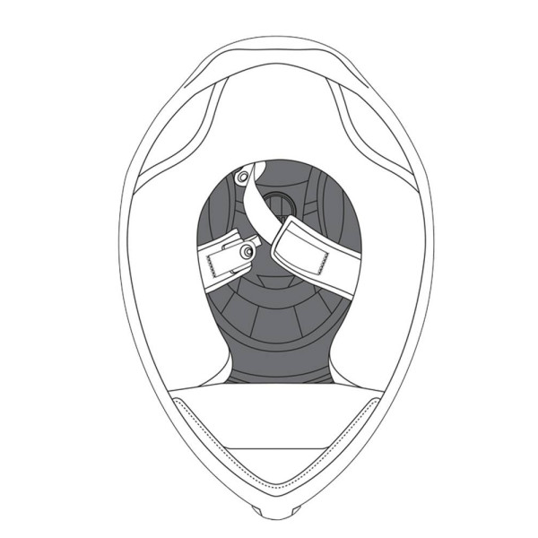 Вкладиш AGV для шолома K1 чорний