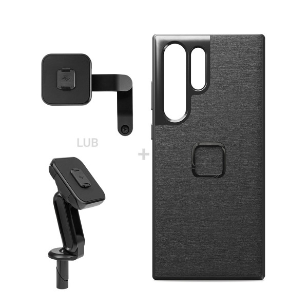 Комплект для мотоцикла: чохол Peak Design Mobile Everyday Case для моделі Samsung Galaxy S23 Ultra + кріплення для мотоцикла
