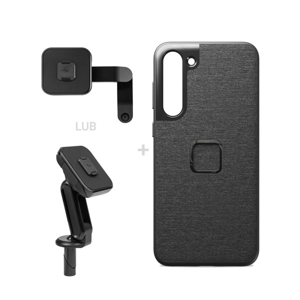 Комплект для мотоцикла: чохол Peak Design Mobile Everyday Case для моделі Samsung Galaxy S23 Plus + кріплення для мотоцикла