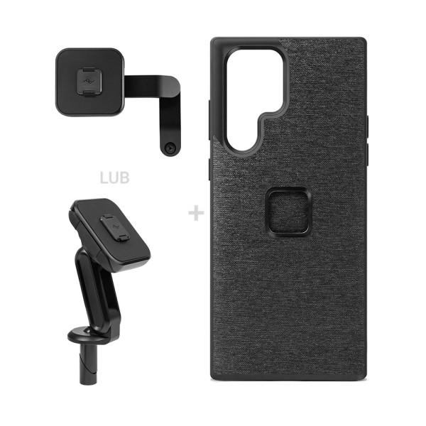 Комплект для мотоцикла: чохол Peak Design Mobile Everyday Case для моделі Samsung Galaxy S22 Ultra + кріплення для мотоцикла