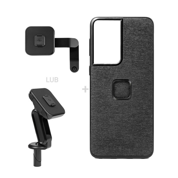 Комплект для мотоцикла: чохол Peak Design Mobile Everyday Case для моделі Samsung Galaxy S21 Ultra + кріплення для мотоцикла