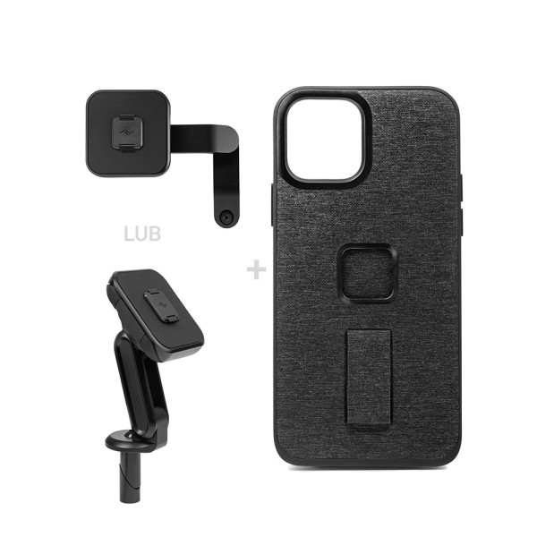 Комплект для мотоцикла: чохол Peak Design Mobile Everyday Case для моделі iPhone 12/Pro + кріплення для мотоцикла
