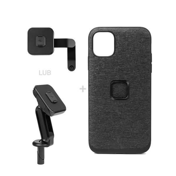 Комплект для мотоцикла: чохол Peak Design Mobile Everyday Case для моделі iPhone 11 Pro + кріплення для мотоцикла