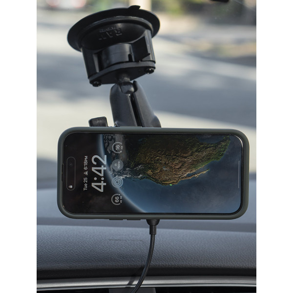 Адаптер для кронштейна з кульовим з'єднанням Peak Design Mobile з бездротовою зарядкою чорний