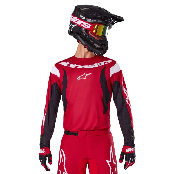 Кросова кофта Alpinestars MX Fluid Haul чорна-червона