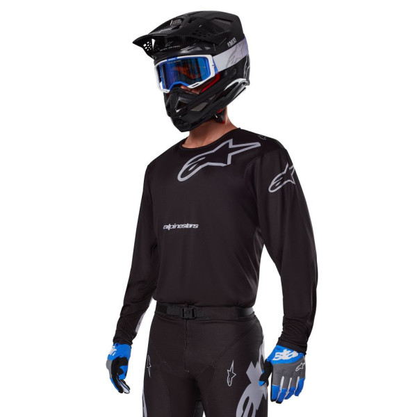 Кросова кофта Alpinestars MX Racer Graphite чорна-сіра