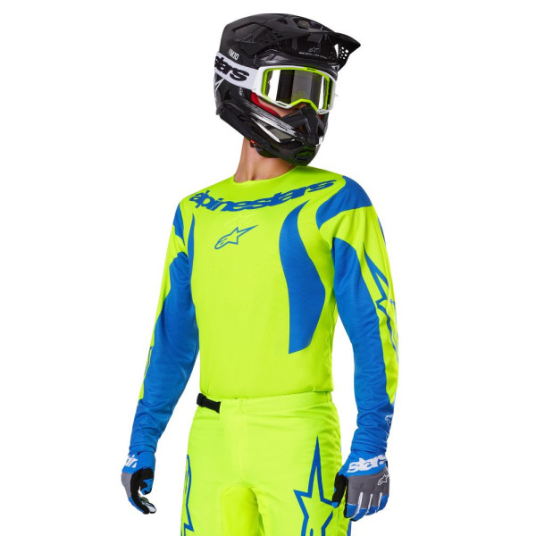 Кросова кофта Alpinestars MX Fluid Haul жовто-синя