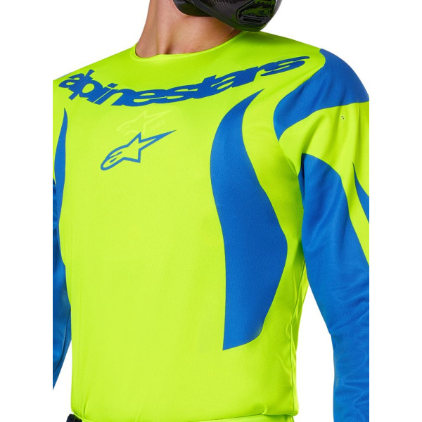 Кросова кофта Alpinestars MX Fluid Haul жовто-синя