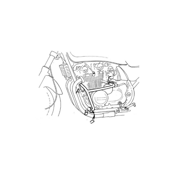 Gmole H&B Kawasaki Zephyr 550 91-99 chrome