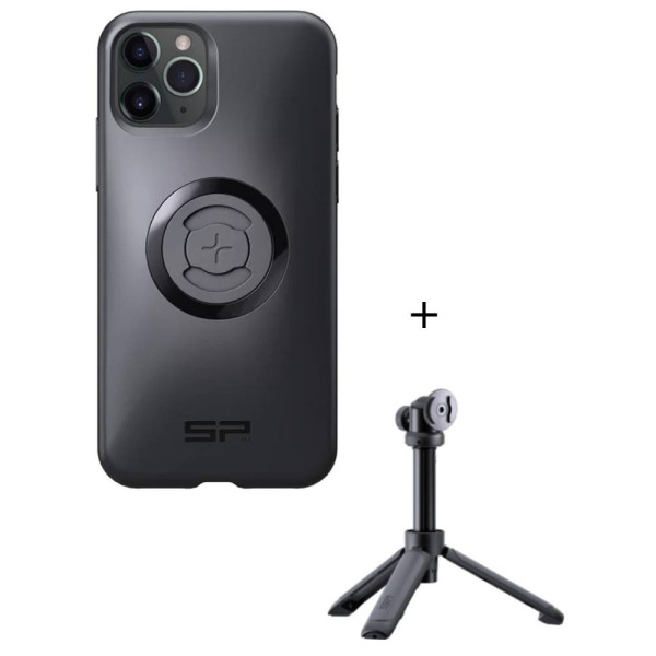 Комплект: чохол для телефону iPhone 11 PRO/XS/X + штатив/selfie stick SPC+ SP Connect