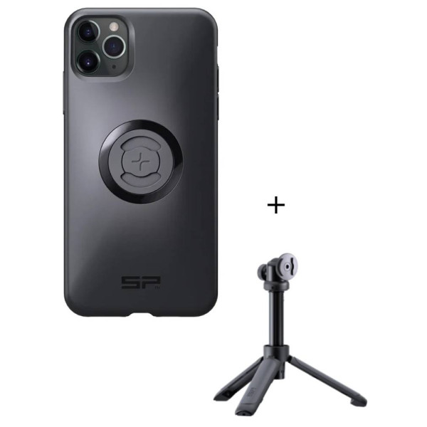 Комплект: чохол для телефону iPhone 11 PRO MAX/XS MAX + штатив/selfie stick SPC+ SP Connect