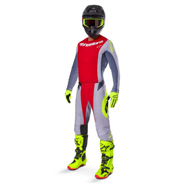 Жіночі текстильні мотоциклетні штани Alpinestars Techstar Melt червоно-сірі