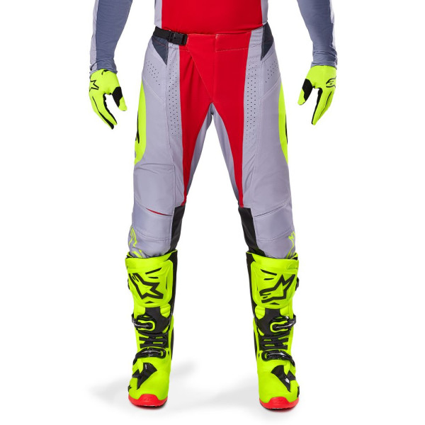 Жіночі текстильні мотоциклетні штани Alpinestars Techstar Melt червоно-сірі