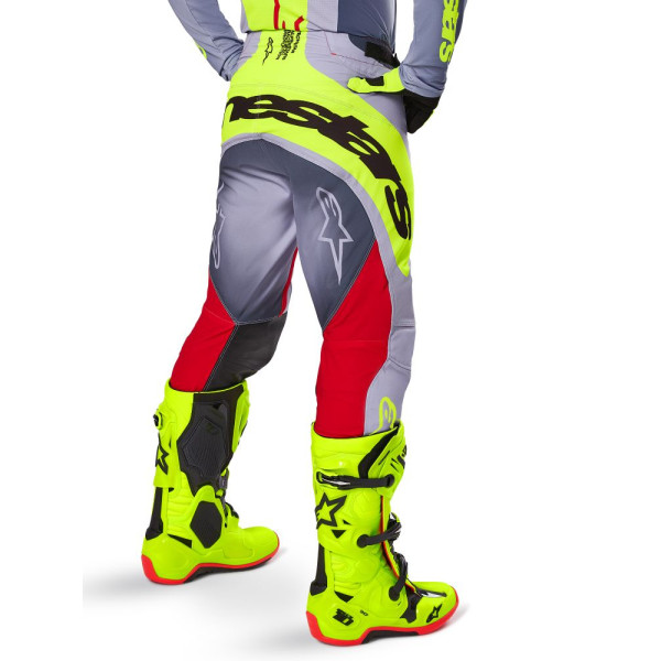 Жіночі текстильні мотоциклетні штани Alpinestars Techstar Melt червоно-сірі