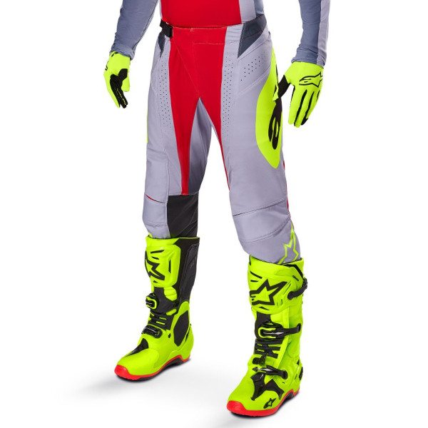 Жіночі текстильні мотоциклетні штани Alpinestars Techstar Melt червоно-сірі