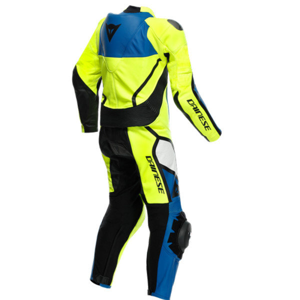 Мотоциклетний комбінезон дитячий одночастинний Dainese GEN-Z (перфорована версія) синьо-флюо жовтий