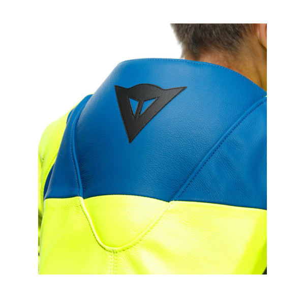 Мотоциклетний комбінезон дитячий одночастинний Dainese GEN-Z (перфорована версія) синьо-флюо жовтий