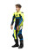 Мотоциклетний комбінезон дитячий одночастинний Dainese GEN-Z (перфорована версія) синьо-флюо жовтий