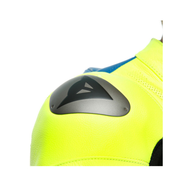 Мотоциклетний комбінезон дитячий одночастинний Dainese GEN-Z (перфорована версія) синьо-флюо жовтий