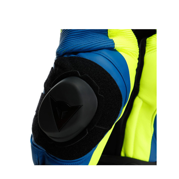Мотоциклетний комбінезон дитячий одночастинний Dainese GEN-Z (перфорована версія) синьо-флюо жовтий