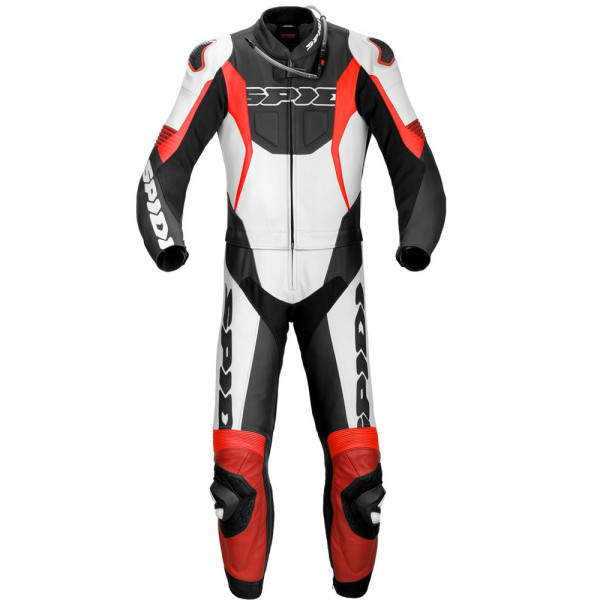 Двочастинний мотоциклетний комбінезон Spidi Sport Warrior Touring чорний-червоний