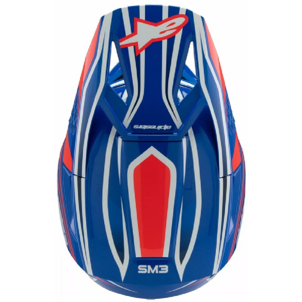 Дитячий ендуро шолом Alpinestars SM3 Wurx синьо-червоний