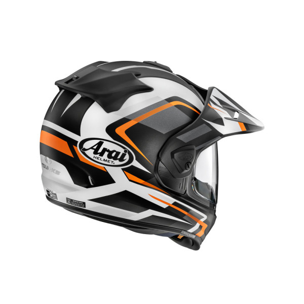 Шолом adventure Arai Tour-X5 Frost Gun Metallic чорний-біло-помаранчевий