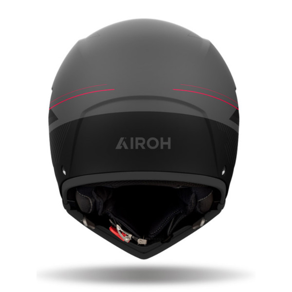 Модульний шолом Airoh J110 Slim чорний-червоний матовий