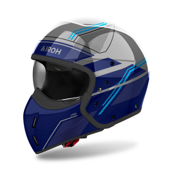 Модульний шолом Airoh J110 Slim синій глянець