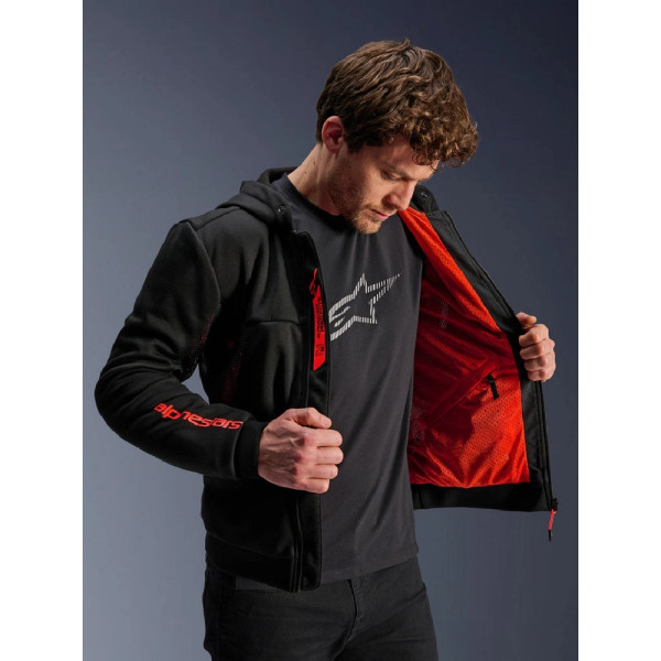 Мотоциклічна кофта Alpinestars Chrome Air чорна-червона