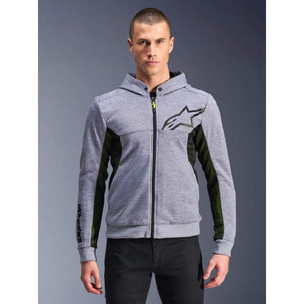 Мотоциклічна кофта Alpinestars Chrome Air чорна-сіра-флуо