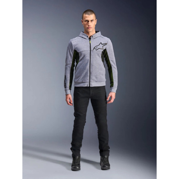 Мотоциклічна кофта Alpinestars Chrome Air чорна-сіра-флуо