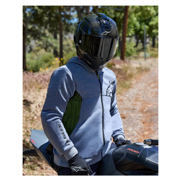 Мотоциклічна кофта Alpinestars Chrome Air чорна-сіра-флуо