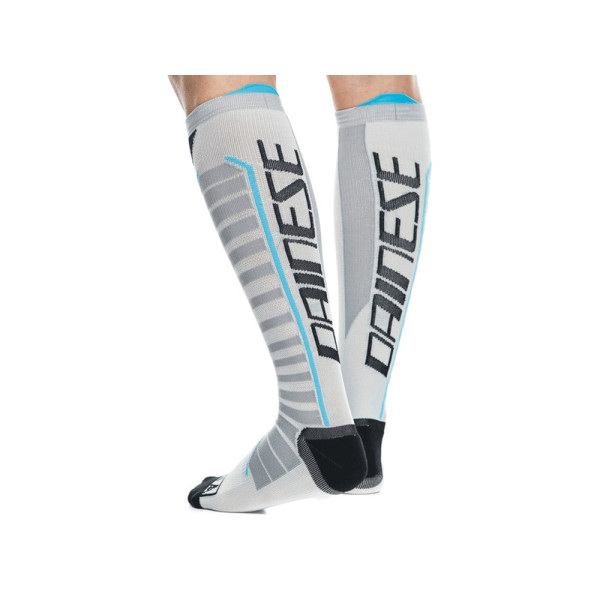 Довгі мотоциклетні шкарпетки Dainese Dry Long біло-чорно-сині