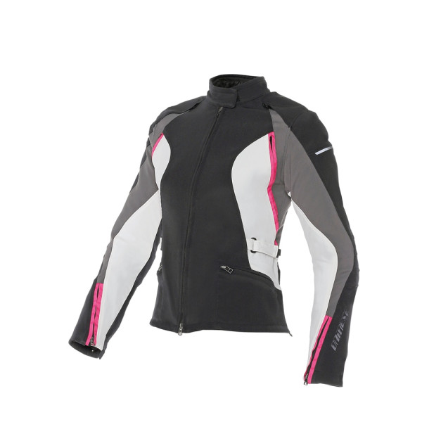 Жіноча текстильна мотоциклетна куртка Dainese Arya Tex Lady чорна-сіра