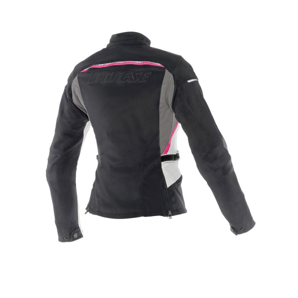 Жіноча текстильна мотоциклетна куртка Dainese Arya Tex Lady чорна-сіра
