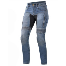 Джинси мотоциклетні жіночі Trilobite Parado slim fit сині