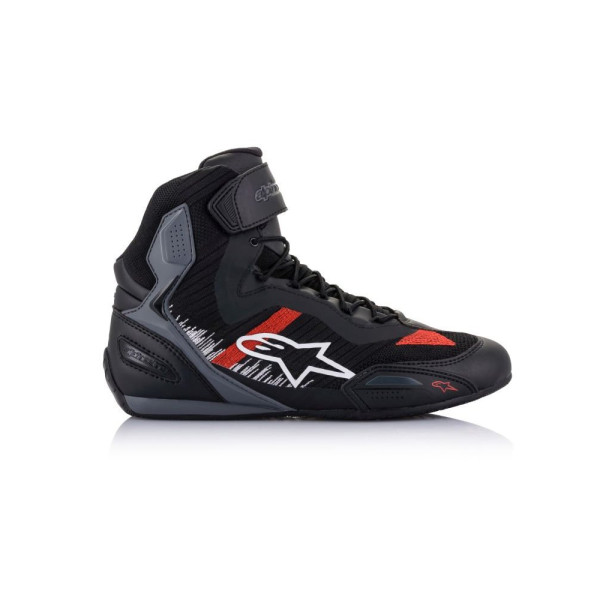 Мотоциклетні туристичні черевики Alpinestars Faster-3 Rideknit чорні-червоні