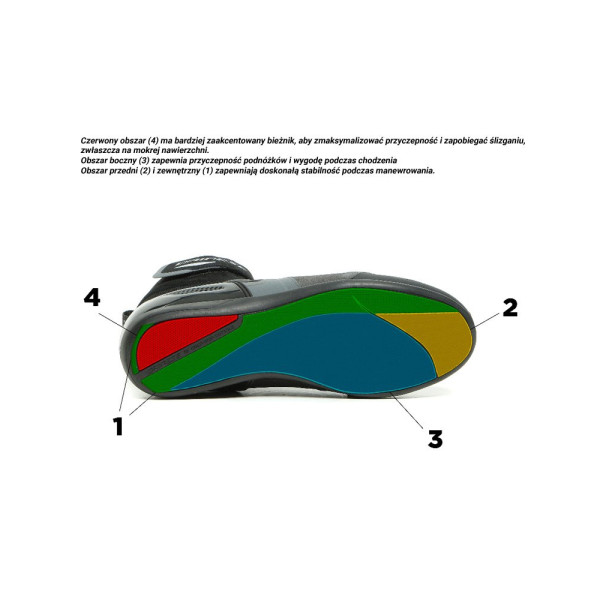 Мотоциклетні черевики Dainese Energyca D-WP чорні-сірі