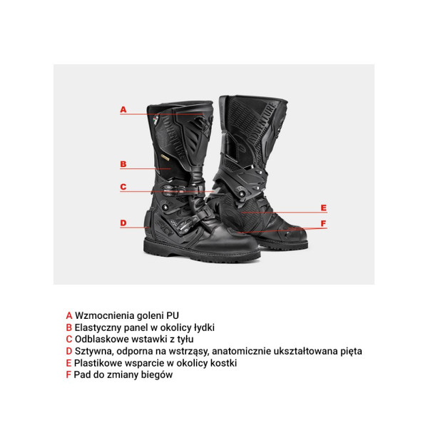 Мотоциклетні черевики Sidi Adventure 2 Gore-Tex чорні