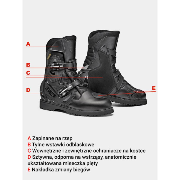 Мотоциклетні черевики Sidi Adventure 2 Gore Mid чорні