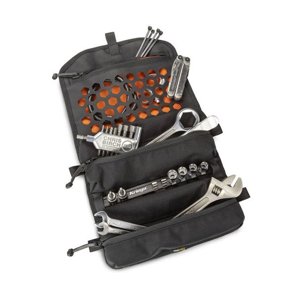 Сумка для інструментів Kriega OS-Tool Roll Chris Birch чорна-помаранчева