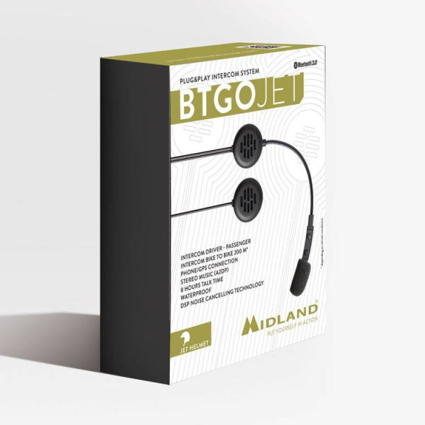 Мотоінтерком Midland BT Go Jet Plug&Play одиночний