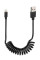 Кабель спіральний Usb Apple 8 Pin 100 см чорний марки Lampa